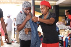 PARTICIPANTS SELECTING THEIR CHOICE OF ITEMS