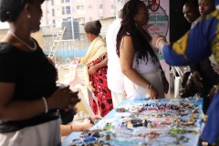 PARTICIPANTS VISIT UNEOIF  BEAD STAND